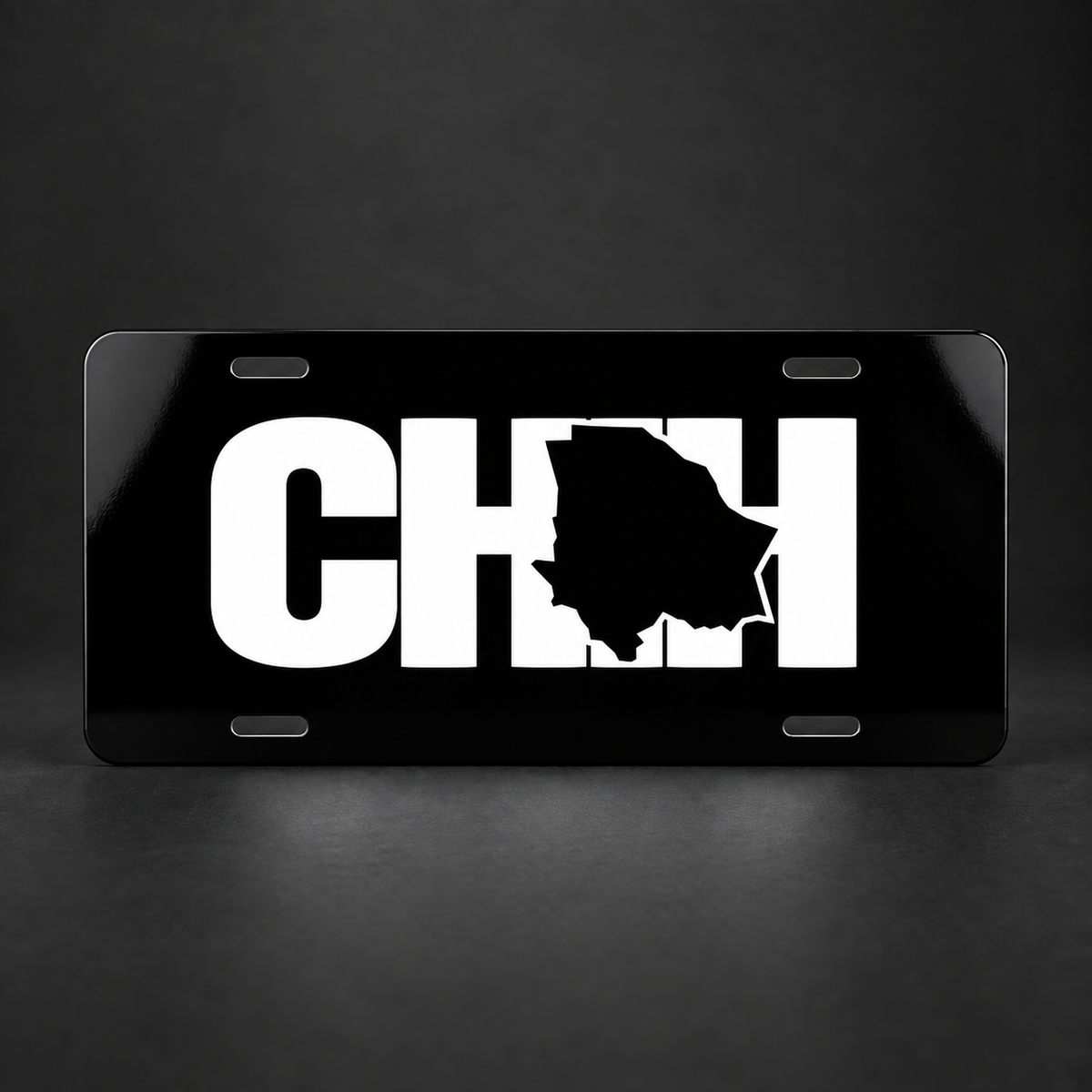 Chihuahua CHH Black License Plate