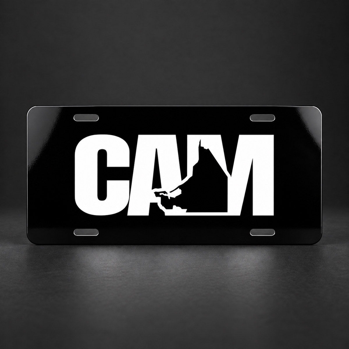 Campeche CAM Black License Plate