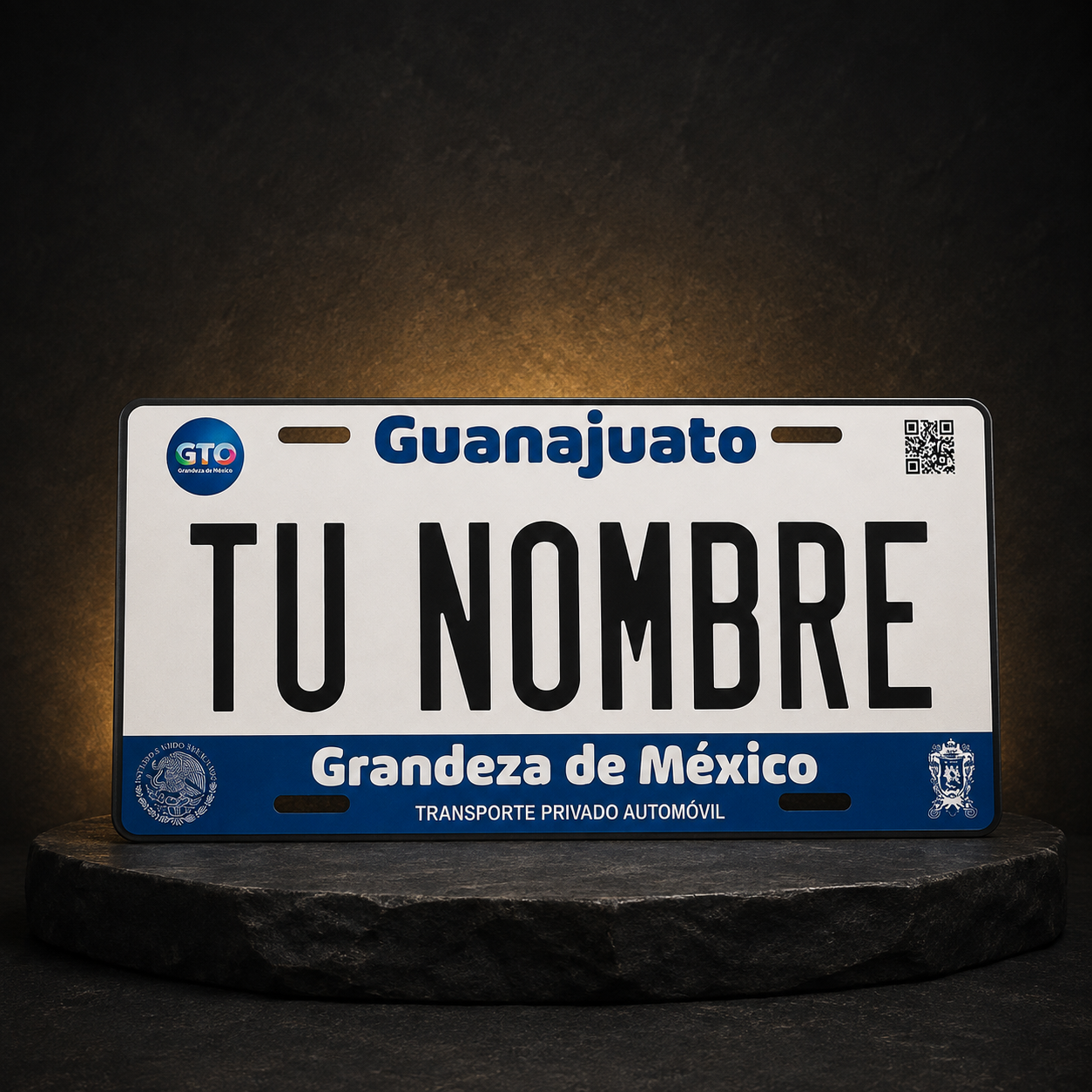 Custom Guanajuato License Plate – Personalized 12×6