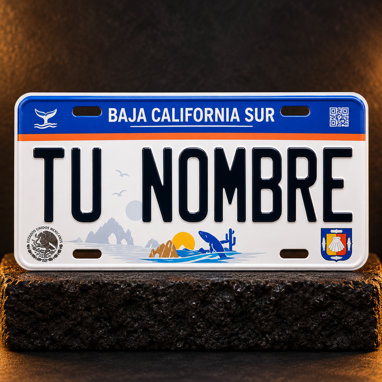 Custom Baja California Sur License Plate – Personalized 12×6