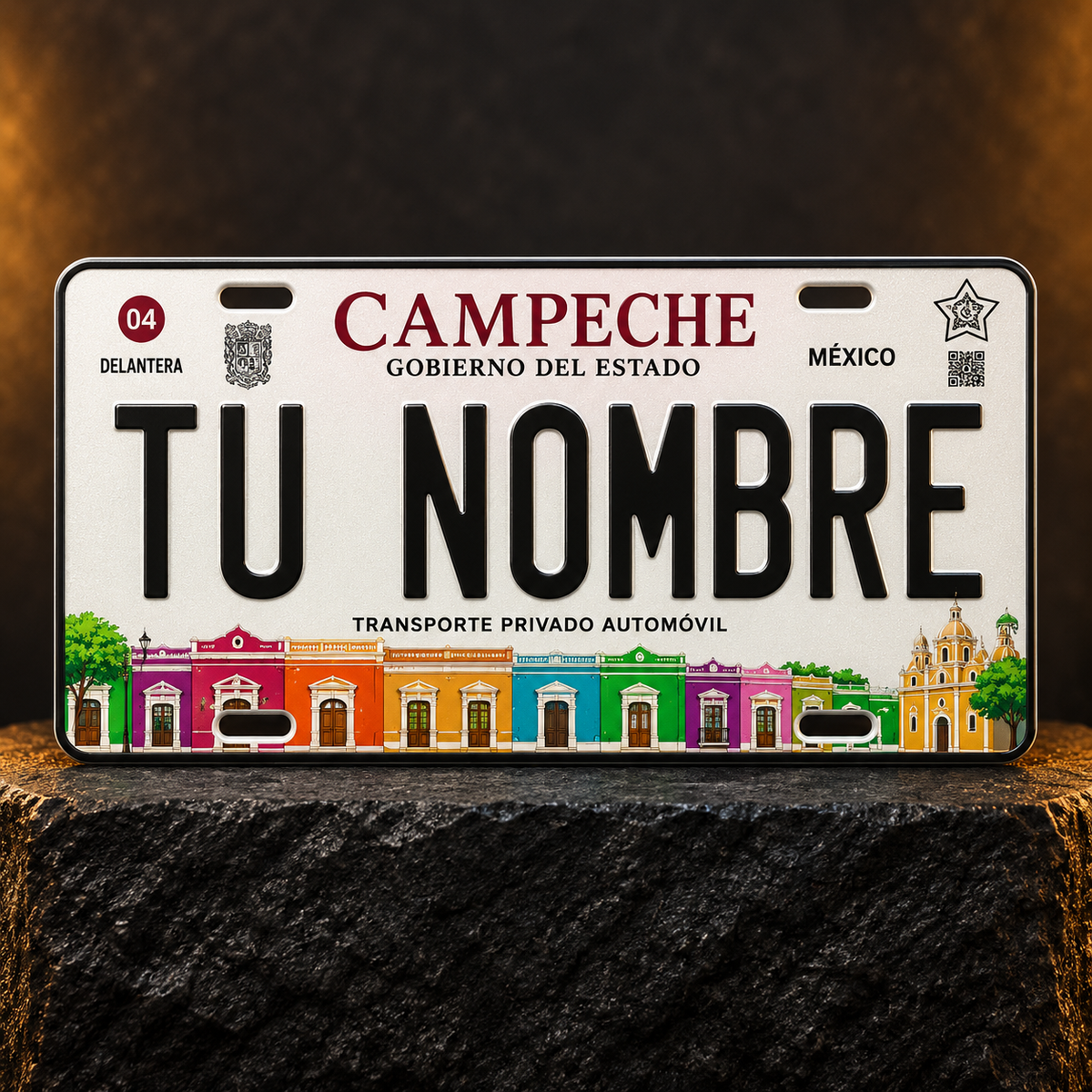 Custom Campeche License Plate – Personalized