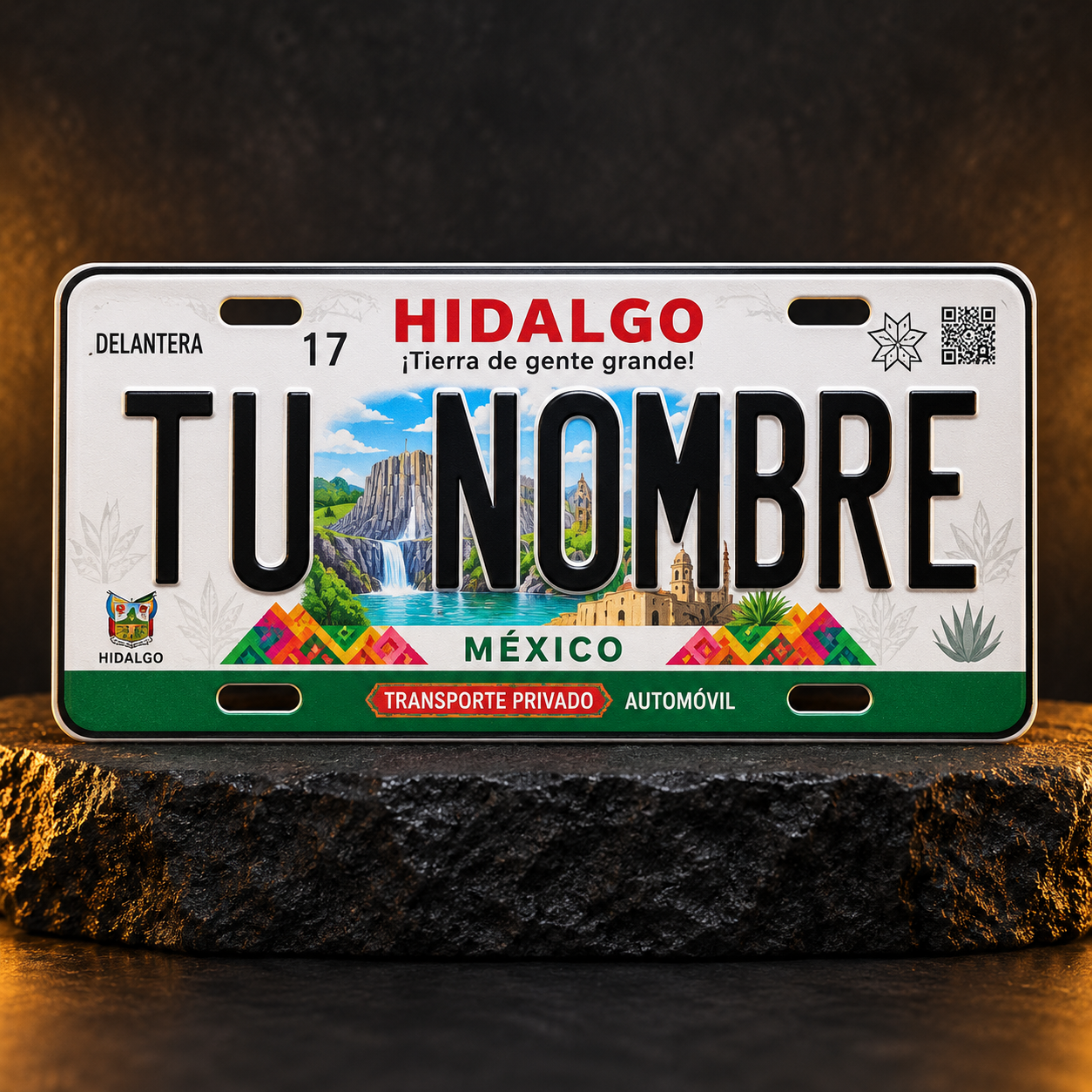 Custom Hidalgo License Plate – Personalized 12×6