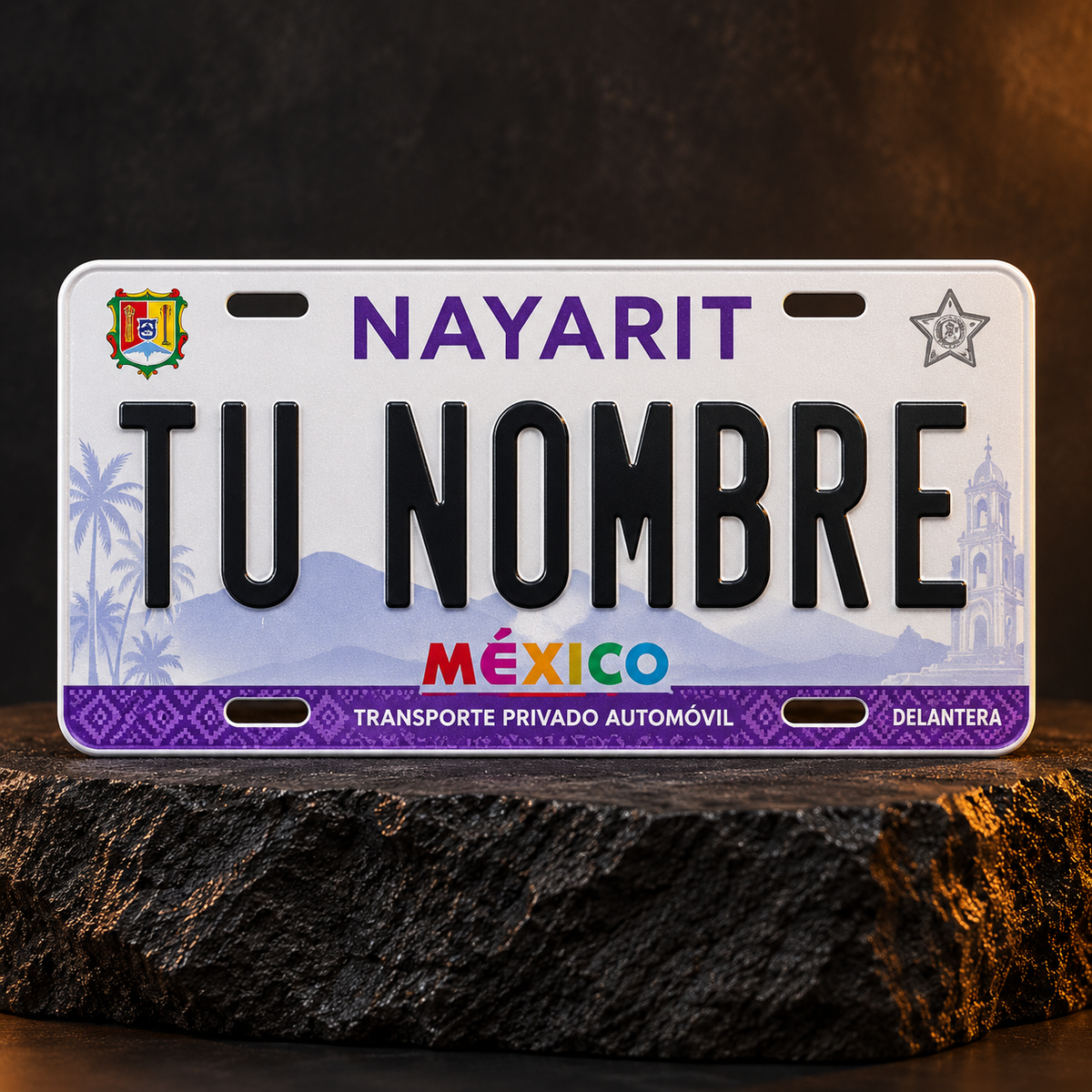 Custom Nayarit License Plate – Personalized