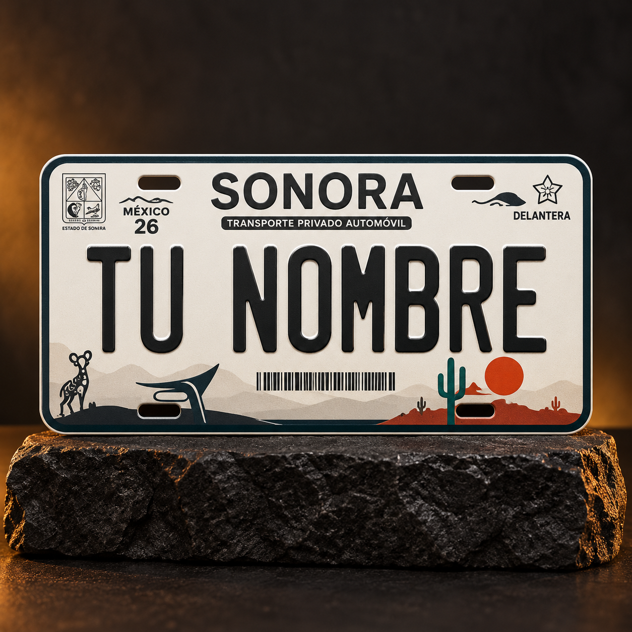Custom Sonora License Plate – Personalized