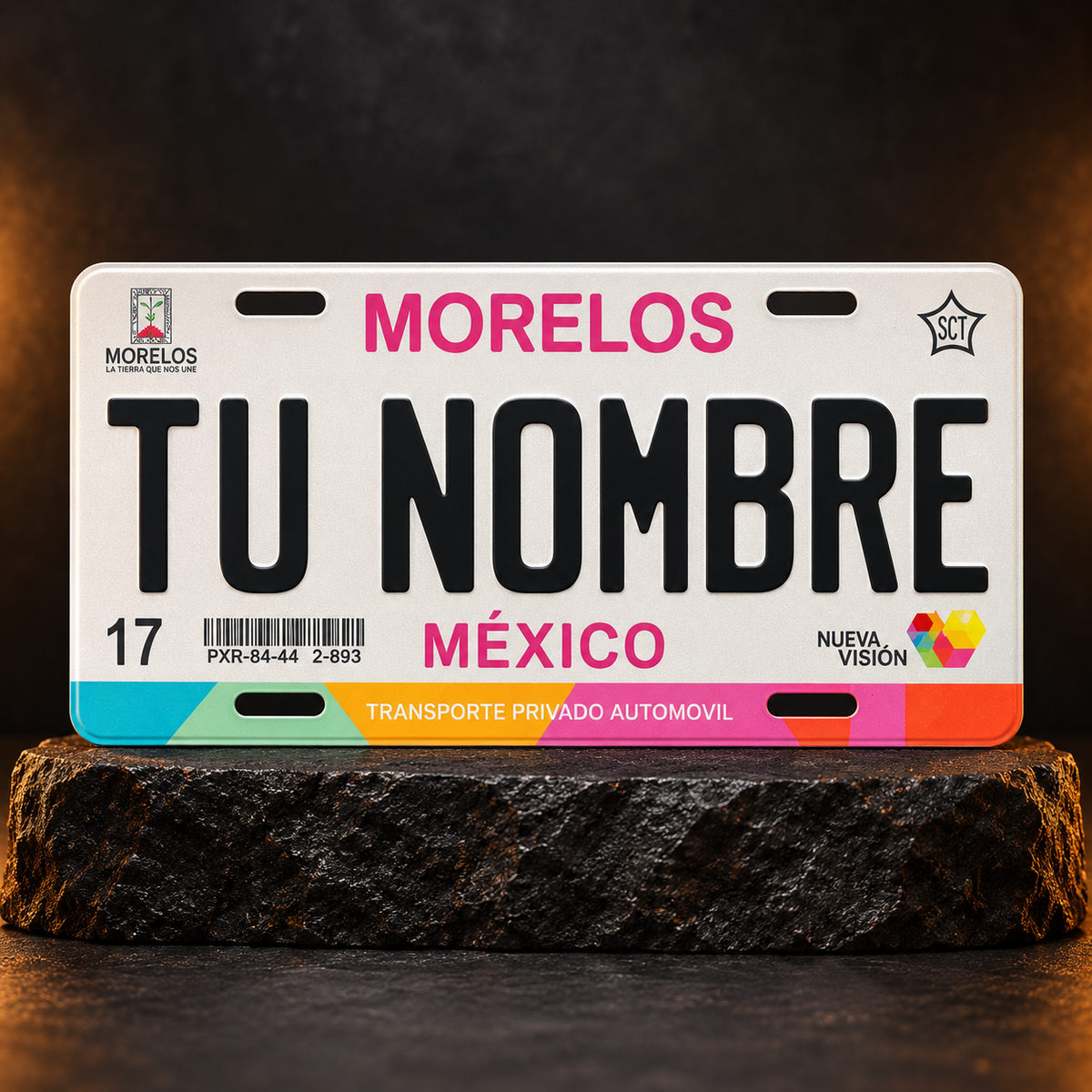 Custom Morelos License Plate – Personalized
