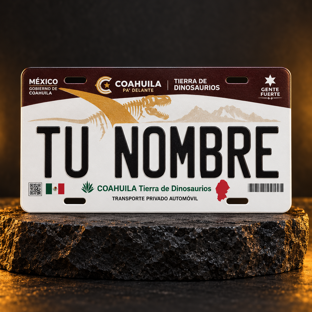 Custom Coahuila License Plate – Personalized