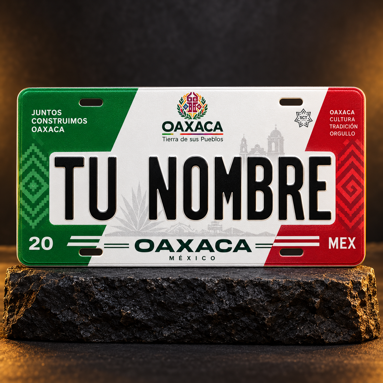 Custom Oaxaca License Plate – Personalized