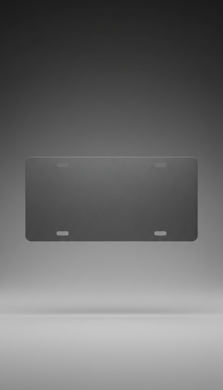 Matte Graphite Gray Personalized Plate