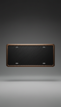 Gloss Black Carbon Fiber Plate