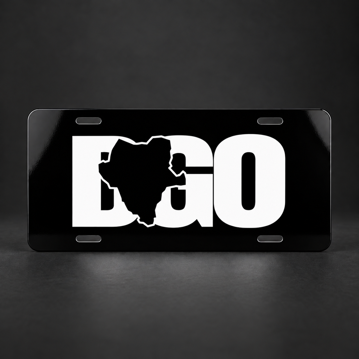 Durango DGO Black License Plate