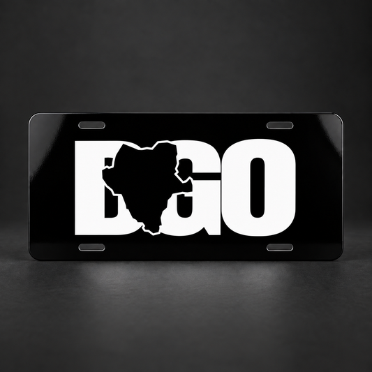 Durango DGO Black License Plate