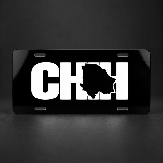 Chihuahua CHH Black License Plate