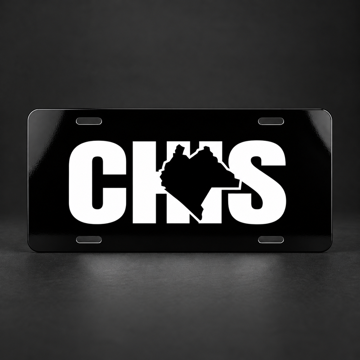 Chiapas CHIS Black License Plate