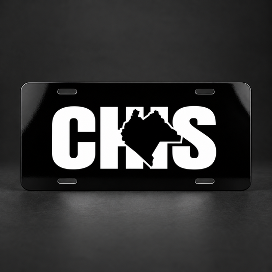 Chiapas CHIS Black License Plate