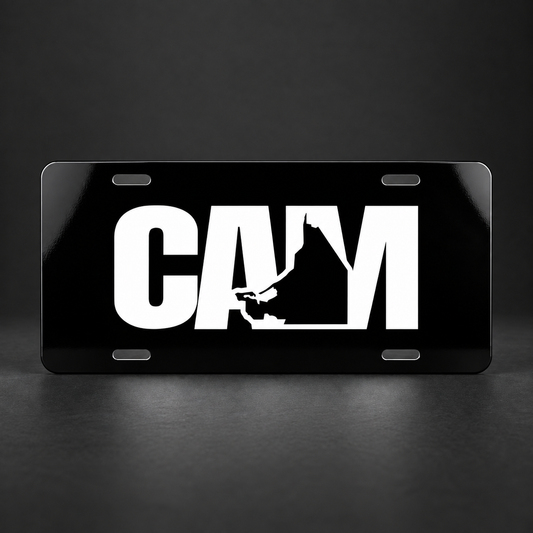 Campeche CAM Black License Plate