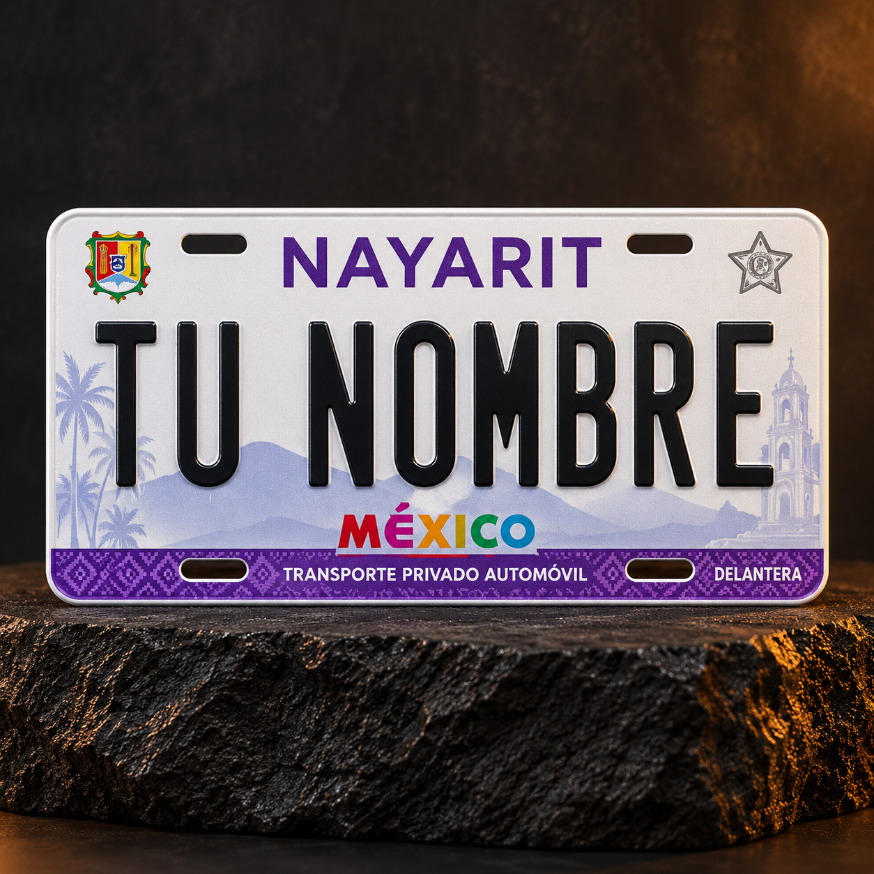 Custom Nayarit License Plate – Personalized