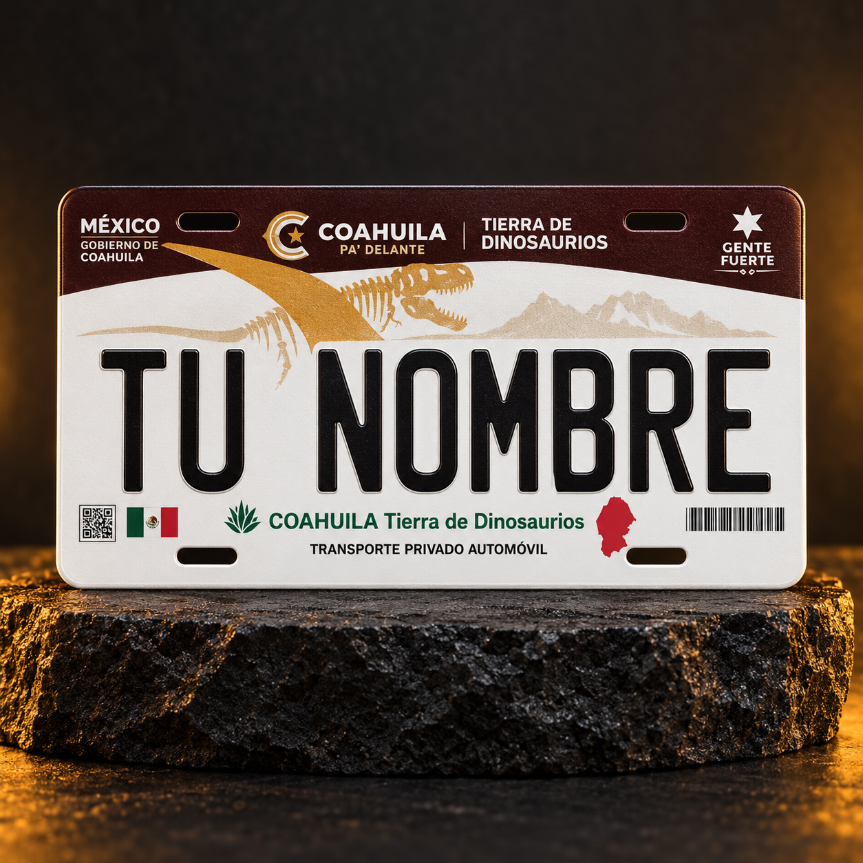 Custom Coahuila License Plate – Personalized