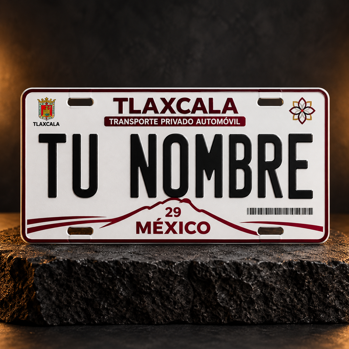 Custom Tlaxcala License Plate – Personalized
