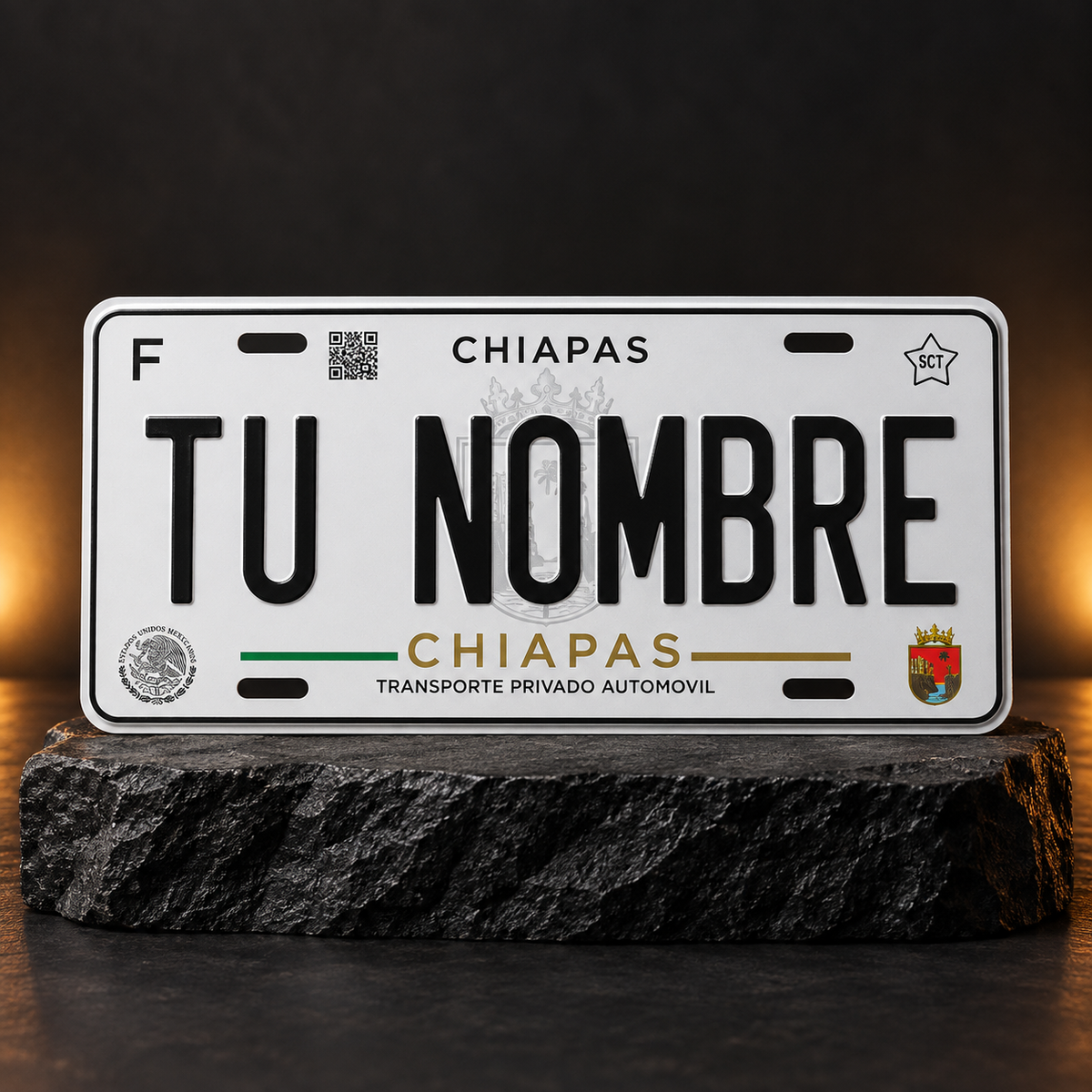 Custom Chiapas License Plate – Personalized