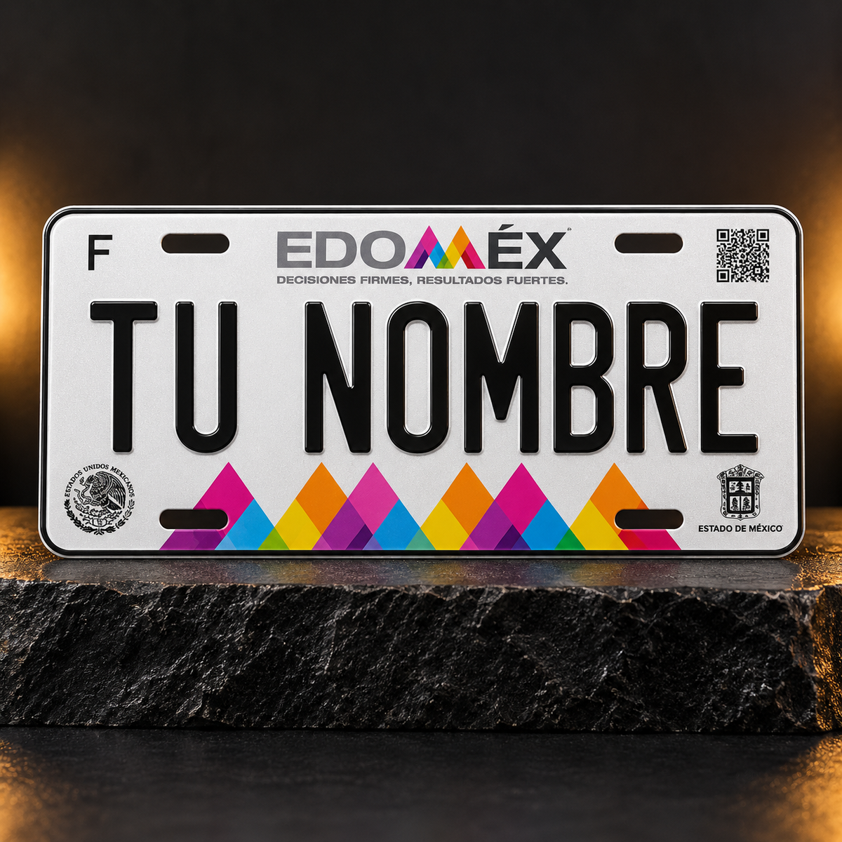 Custom Estado de México License Plate – Personalized 12×6