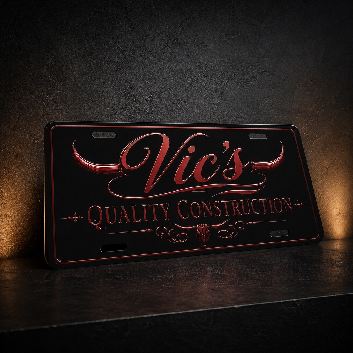 Custom 12x6 License Plate - Upload Your Design